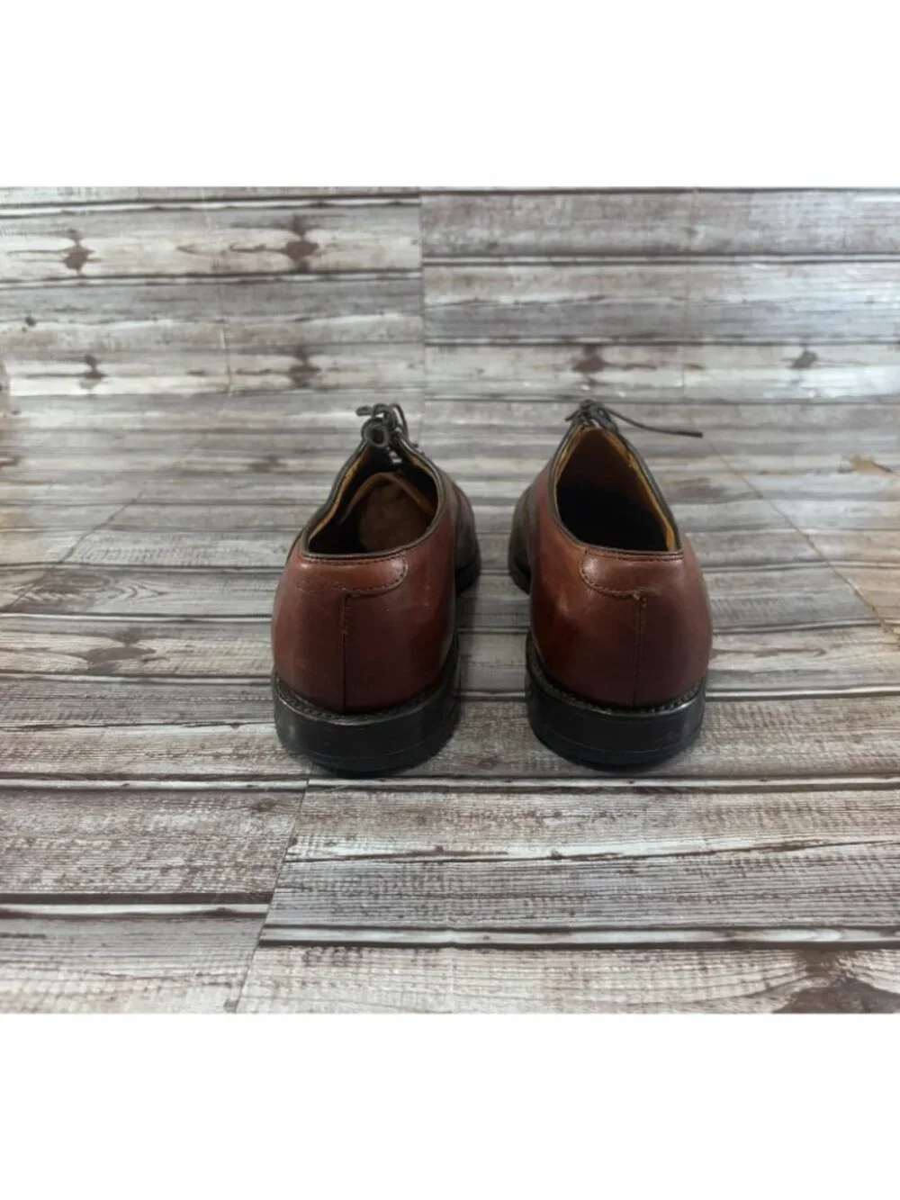 Allen Edmonds Byron Leather Cap Toe Oxford Dress Shoes Size 9.5 D Brown Chili